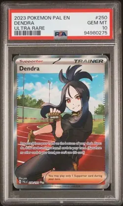 2023 Pokemon Paldea Evolved DENDRA 250/193 ULTRA RARE TCG HOLO GRADED PSA 10 - Image 1