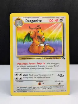 Dragonite 19/62 | Fossil Set | Non Holo Rare | WOTC Pokemon Card | LP - Image 1