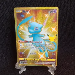 Pokemon Mew Holo Rare TCG Gold Card Celebrations 25th Anniversary 025/025 NM - Image 4