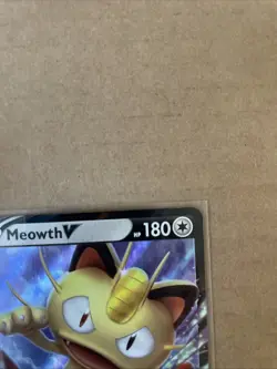 Meowth V SWSH004 Sword & Shield Ultra Rare Holo Promo Pokemon Card - Image 3