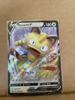 Meowth V SWSH004 Sword & Shield Ultra Rare Holo Promo Pokemon Card - Image 5