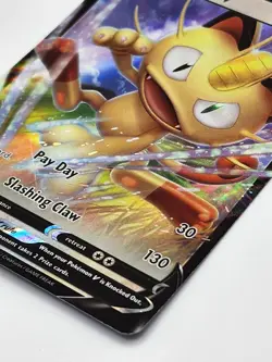 Meowth V - SWSH004 - Pokemon TCG Card - Full Art Holo - Black Star Promo - Image 3