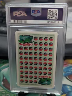 Pokemon Stadium Green Bulbasaur Jack of Spades Playing Card 1998 PSA 10 GEM - Image 2