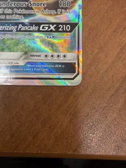 Pokemon TCG Snorlax GX SM05 SM Promos Holo Card Lightly Played LP - Image 2