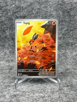 Tepig 096/086 Illustration Rare White Flare 2025 Pokemon Card - Image 1