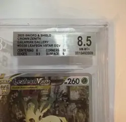 Pokemon TCG Leafeon VSTAR GG35/GG70 Card Crown Zenith Galarian Gallery. BGS 8.5 - Image 2