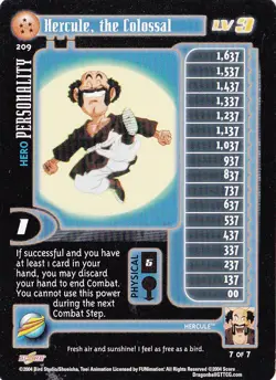 Hercule, the Colossal CCG TCG Card DBGT Dragon Ball GT 5 Stars - Image 1