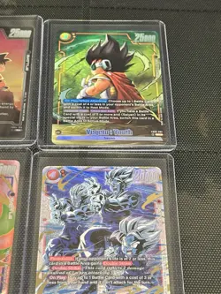 Dragon Ball Super Card Game Foil Lot: Vegeta Youth, Broly, Zen-Oh, Glorio DA - Image 1