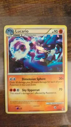 Pokemon TCG Call of Legends Lucario Holo Rare Card #14/95 - Image 1