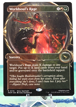 Worldsoul's Rage SHOWCASE 316 Magic the Gathering Murders at Karlov Manor MTG NM - Image 1