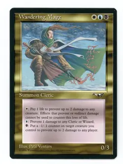 Magic the Gathering Alliances Wandering Mage MTG Multi-Color NM RARE - Image 1