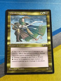 Magic the Gathering MTG Alliances WANDERING MAGE - Image 1