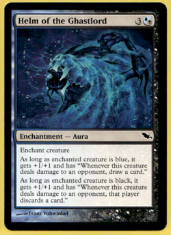 HELM OF THE GHASTLORD SHADOWMOOR SHM COMMON AURA ENCHANTMENT MTG 166 - Image 1
