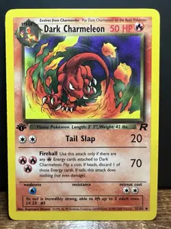 Pokemon 1st Edition Dark Charmeleon 32/82 Team Rocket Regular - Image 1