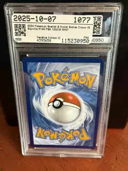 2024 Pokemon SCR en Squirtle Illustration Rare PSA 10 Gem Mint #148 - Image 2
