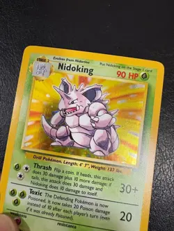 Pokemon WOTC 1999 Base Set Nidoking Rare Holo Vintage Pokemon Card NM - Image 2