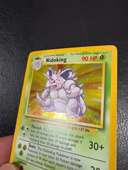 Pokemon WOTC 1999 Base Set Nidoking Rare Holo Vintage Pokemon Card NM - Image 3