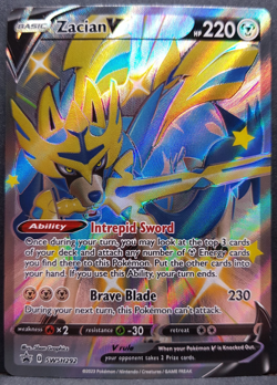 Zacian V SWSH292 Crown Zenith Shiny Full Art Promo Pokemon Pokemon Card ENG NM - Image 1