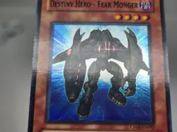YuGiOh Destiny Hero Fear Monger CP06-EN002 Unlimited Super Rare MP - Image 3