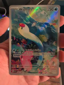 Wiglett 206/198 Pokemon SV01 Scarlet & Violet Base Set Holo Illustration Rare NM - Image 1