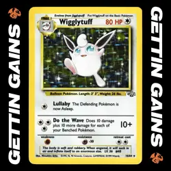 Wigglytuff - 16/64 - Holo Rare - Jungle - Pokemon Card - LP - Image 1