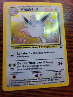 WIGGLYTUFF | 16/64 | JUNGLE | HOLO | LP Pokemon Card WOTC Vintage - Image 2