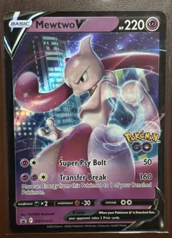 Pokemon GO - Mewtwo V - SWSH223 Promo - Holo - NM/M - Image 1