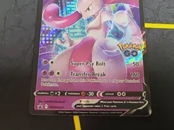 Pokemon Mewtwo V SWSH223 Black Star Promo NM (1) (Stamped Pokemon GO) - Image 3