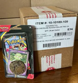 Pokemon ME02 Phantasmal Flames Checklane Blister Case 24 ct Dollar Tree SEALED - Image 1