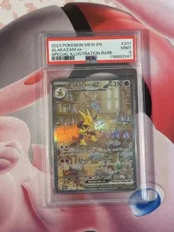 Pokemon Alakazam EX TCG 201/165 Scarlet & Violet 151 PSA 9 Sir - Image 1