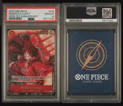 One Piece OP05 Monkey D. Luffy 1st Anniversary ST01-012 PSA 10 Gem Mint English - Image 3
