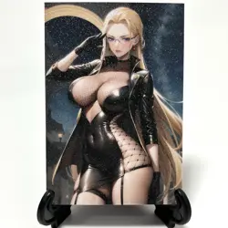 One Piece Kalifa Sexy Hot Anime Waifu Girl Doujin Lewd Goddess Glitter Art Card - Image 1