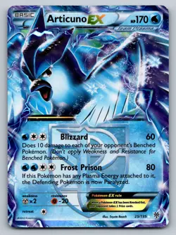 Pokemon Articuno EX (Team Plasma) Ultra Rare Plasma Storm 25/135 LP - Image 1