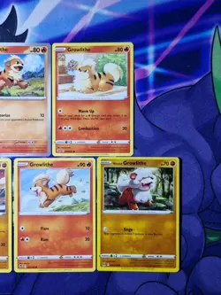 Pokemon Card Growlithe Bundle non holo astral silver tempest fusion lost 151 - Image 4