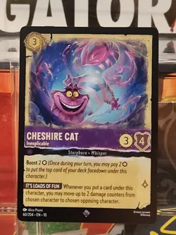 Cheshire Cat - Inexplicable 60/204 Disney's Lorcana Whispers in the Well Regular - Image 1