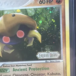 Kabuto 36/92 Legend Maker Holo Promo Stamped LP Vintage Pokemon Card 2006 - Image 4