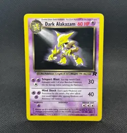 Pokemon Dark Alakazam TCG Non-holo 18/82 Team Rocket Rare - Image 1