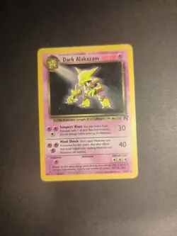Pokemon Dark Alakazam TCG Non-holo 18/82 Team Rocket Rare HP - Image 1