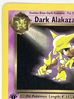 Dark Alakazam LP 18/82 1st Edition Team Rocket Pokemon TCG Regular - Image 3