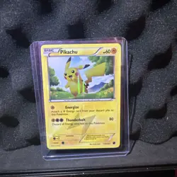 Pokemon Pikachu TCG Black White Holo Card 115/114 Secret Rare - Image 1