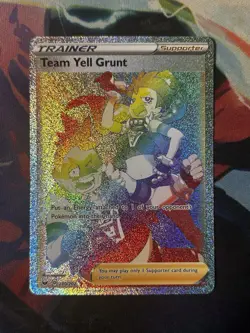 Pokemon Card Team Yell Grunt 210/202 Sword & Shield Base Set - Near Mint - Image 1