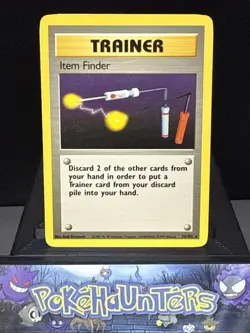 PokemonI Card Item Finder 74/102 Rare Trainer WOTC Base Set Light Play - Image 1