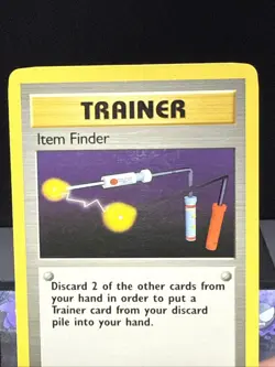 PokemonI Card Item Finder 74/102 Rare Trainer WOTC Base Set Light Play - Image 2