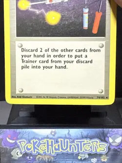PokemonI Card Item Finder 74/102 Rare Trainer WOTC Base Set Light Play - Image 3