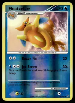Floatzel 58/147 Pokemon Card Supreme Victors Uncommon Reverse Holo LP E49 - Image 1