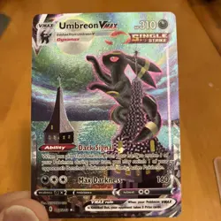 Umbreon VMAX Alt Art Secret Rare FAN-MADE TEXTURED Card Mint Condition - Image 1