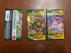 Pokemon TCG: Sword & Shield- (3)Evolving Skies Booster Packs- NEW/FACTORY SEALED - Image 2