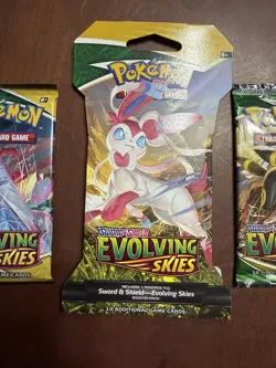 Pokemon TCG: Sword & Shield- (3)Evolving Skies Booster Packs- NEW/FACTORY SEALED - Image 3