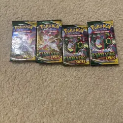 Pokemon TCG Sword & Shield Evolving Skies Booster Pack - New and Factory Sealed - Image 1