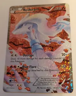 Pokemon Reshiram (Full Art) RC22/RC25 Legendary Treasures: Radiant Collection NM - Image 1